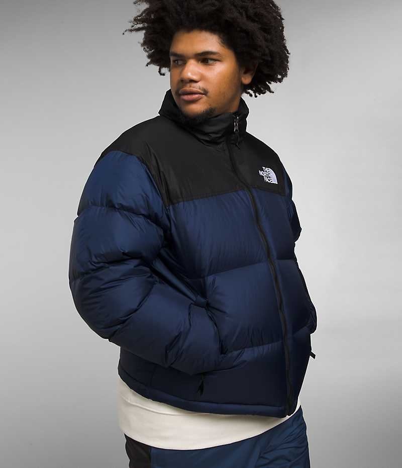 The North Face 1996 Retro Nuptse Dunjakke Herre Mørkeblå Sort | DK FBNVM