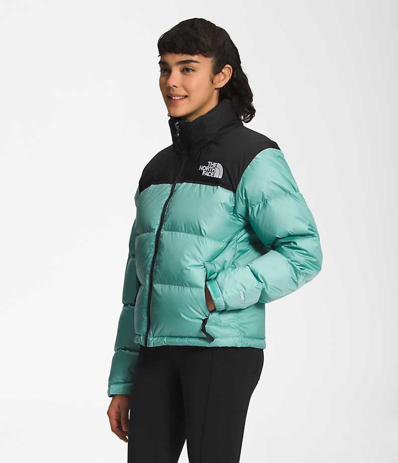 The North Face 1996 Retro Nuptse Dunjakke Dame Turkis | DK GYHBV