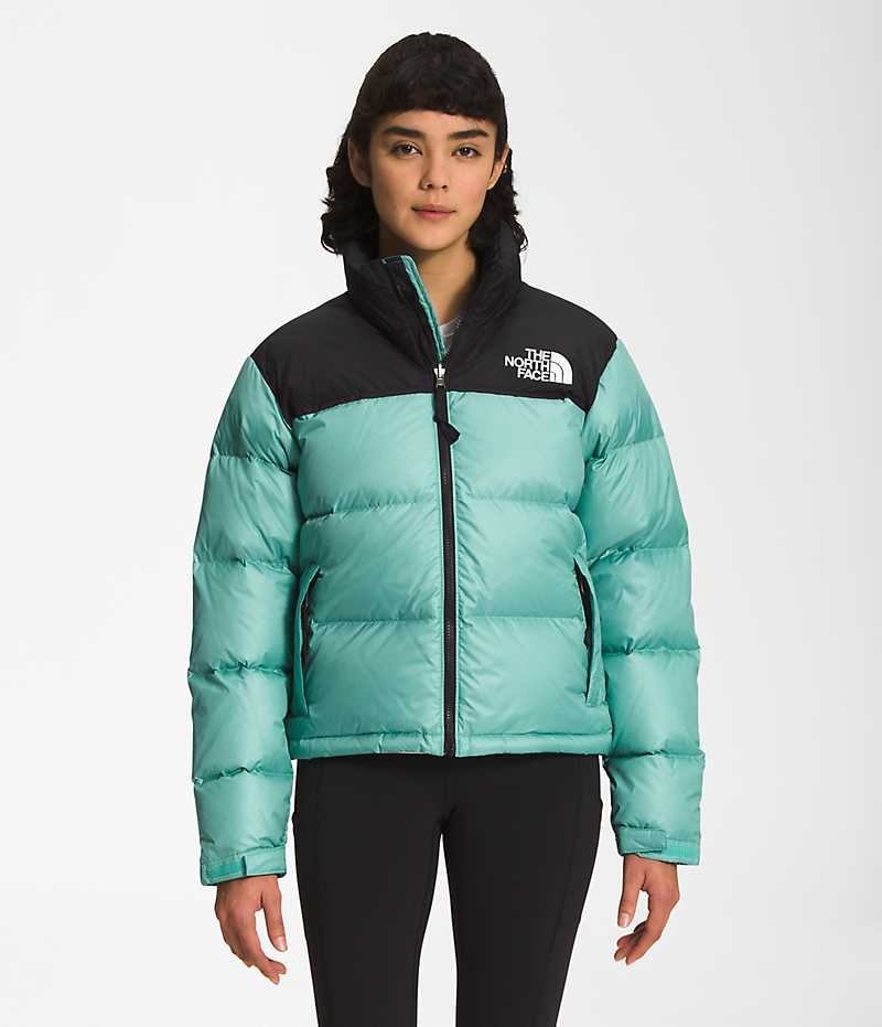 The North Face 1996 Retro Nuptse Dunjakke Dame Turkis | DK GYHBV