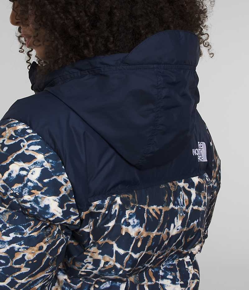 The North Face 1996 Retro Nuptse Dunjakke Dame Mørkeblå | DK YJAPZ