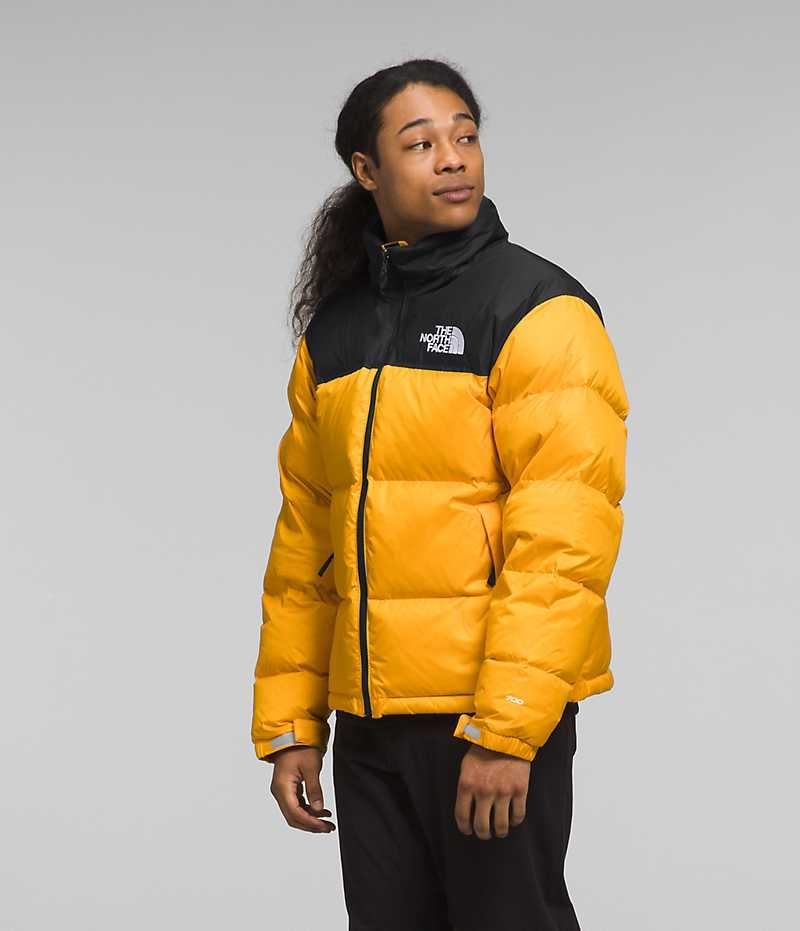 The North Face 1996 Retro Nuptse Dunjakke Herre Guld Sort | DANMARK AWMCX