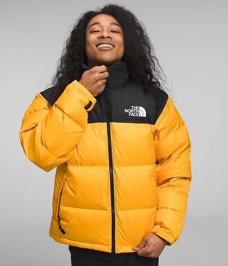 The North Face 1996 Retro Nuptse Dunjakke Herre Guld Sort | DANMARK AWMCX