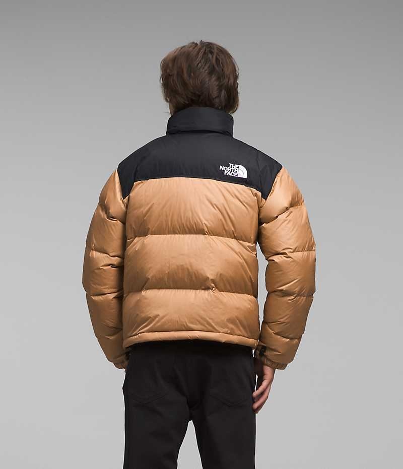 The North Face 1996 Retro Nuptse Dunjakke Herre Beige Sort | DK DTHCM