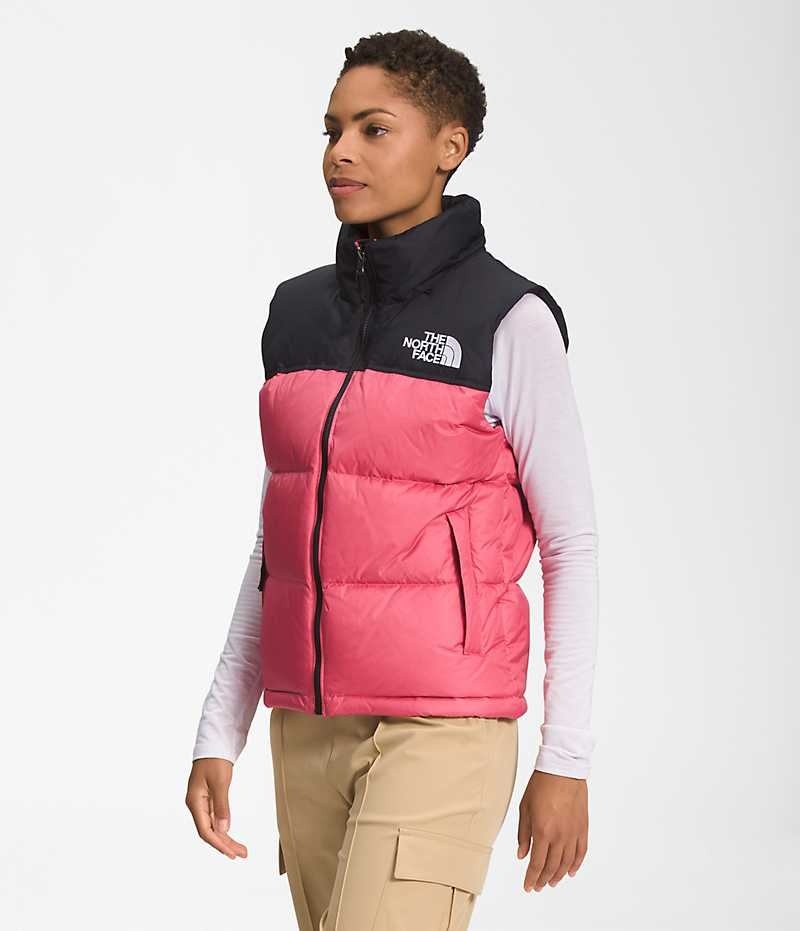 The North Face 1996 Retro Nuptse Dunvest Dame Lyserød | DANMARK NHISO