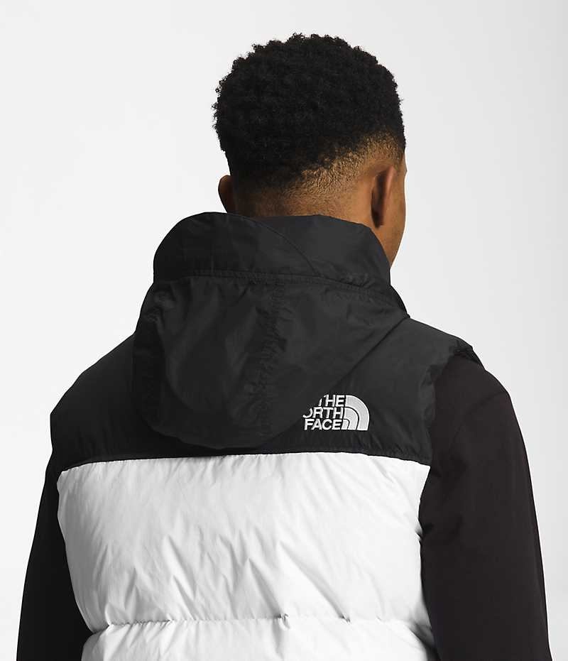 The North Face 1996 Retro Nuptse Dunvest Herre Hvide Sort | DK XBNTI