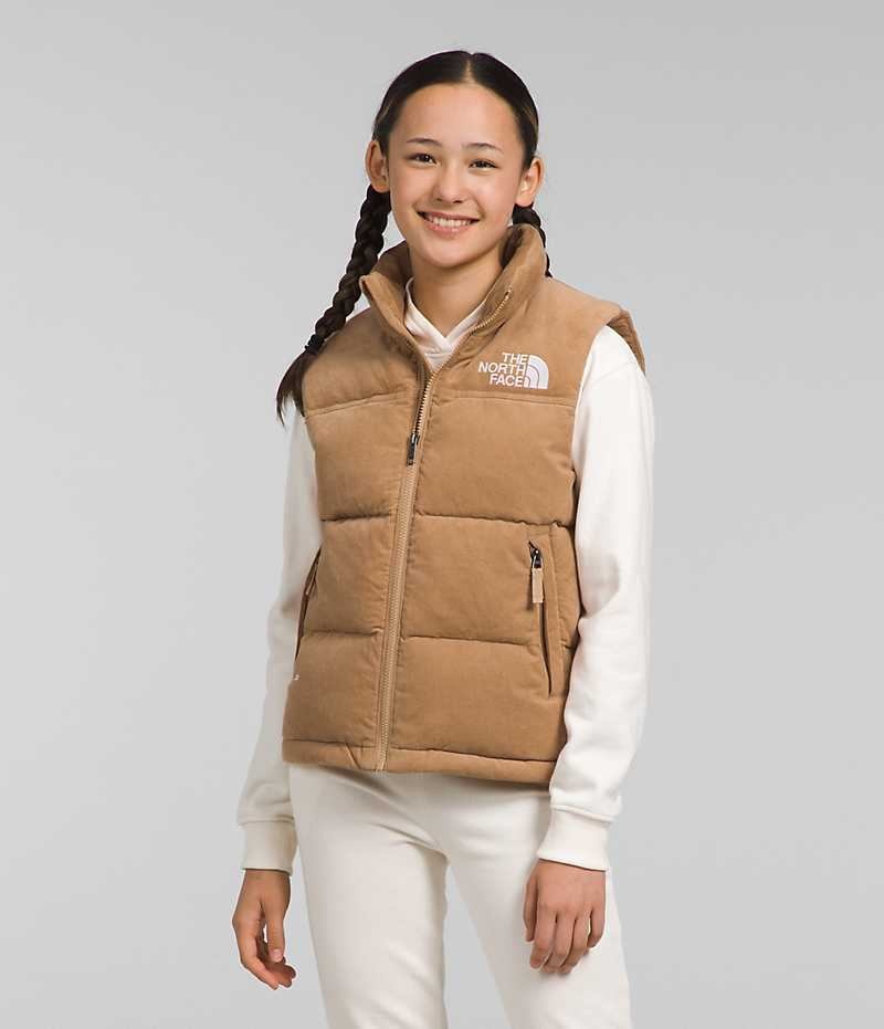 The North Face 1996 Retro Nuptse Vest Pige Brune | DK GHYJB