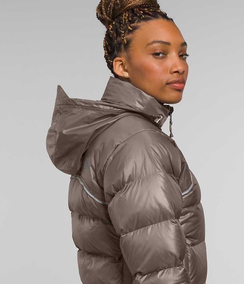 The North Face 2000 Retro Nuptse Dunjakke Dame Brune | DANMARK OTHRN