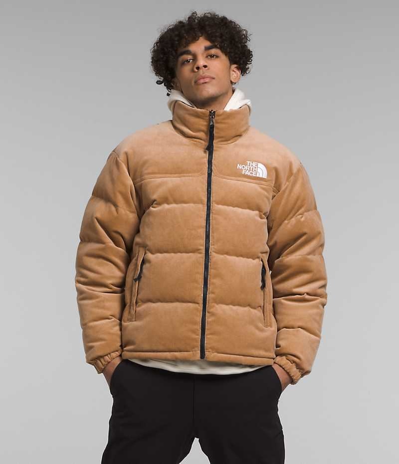 The North Face ’92 Reversible Nuptse Dunjakke Herre Khaki | DANMARK BPODJ