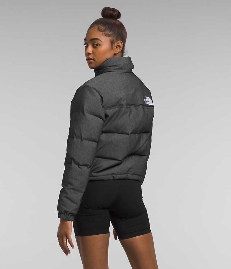 The North Face ’92 Reversible Nuptse Dunjakke Dame Sort | DK HINVQ