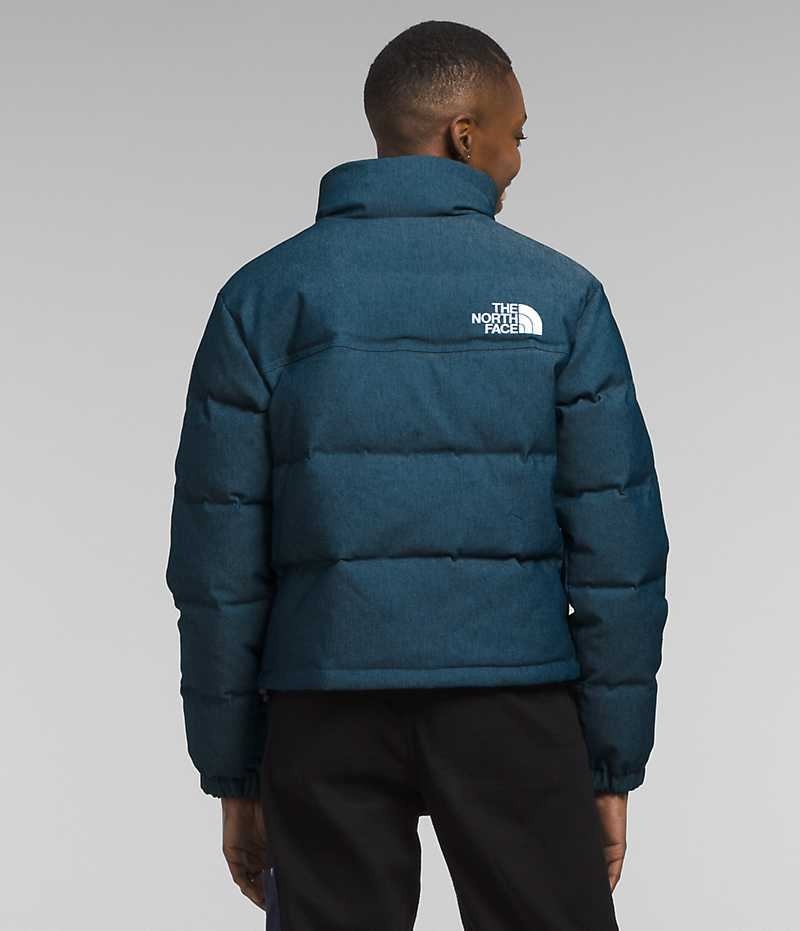 The North Face ’92 Reversible Nuptse Dunjakke Dame Blå | DANMARK ZSAIB