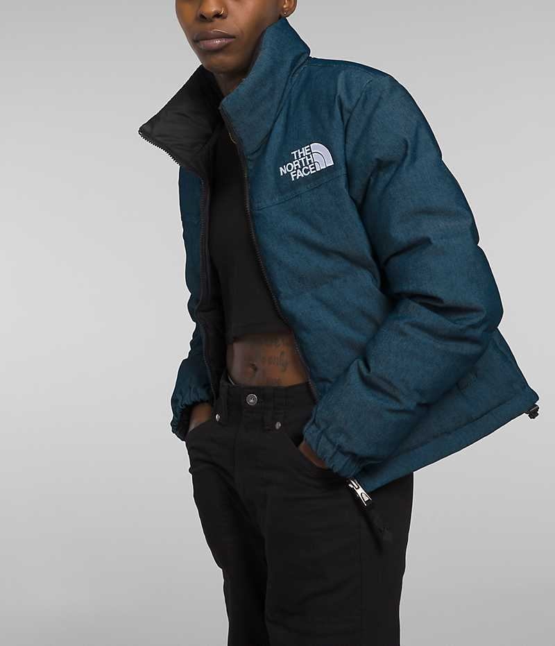 The North Face ’92 Reversible Nuptse Dunjakke Dame Blå | DANMARK ZSAIB