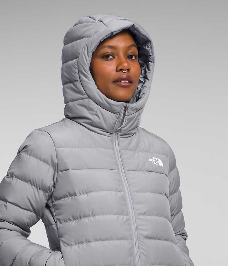 The North Face Aconcagua 3 Hoodie Dunjakke Dame Grå | DANMARK KUQAM