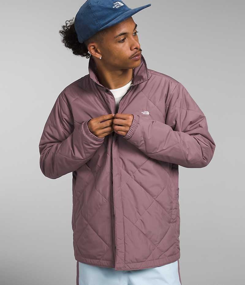 The North Face Afterburner Flannel Isolerede Jakker Herre Fuchsia | DANMARK AJNLF