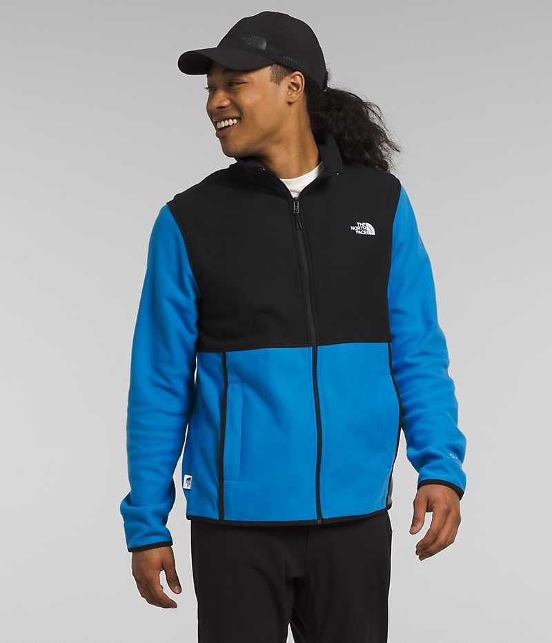 The North Face Alpine Polartec® 100 Fleece Jakker Herre Blå Sort | DK OTUFB