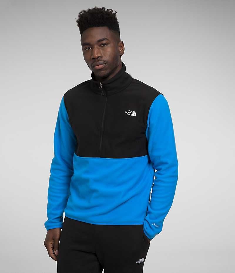 The North Face Alpine Polartec® 100 ½-Zip Pullover Herre Blå Sort | DK MTXPQ