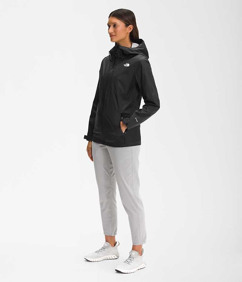 The North Face Alta Vista Regnjakke Dame Sort | DK PFYVQ