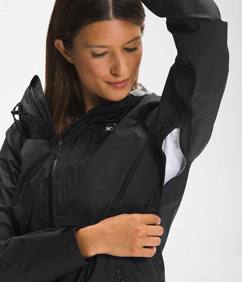 The North Face Alta Vista Regnjakke Dame Sort | DK PFYVQ