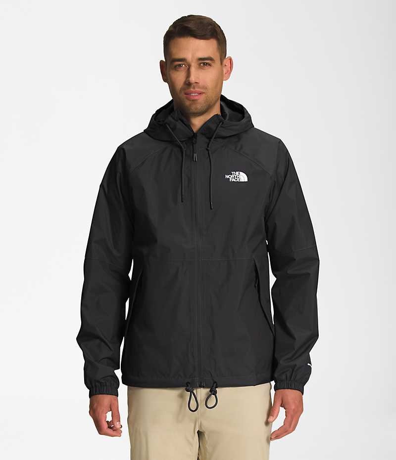 The North Face Antora Hoodie Regnjakke Herre Sort | DANMARK KCPBZ