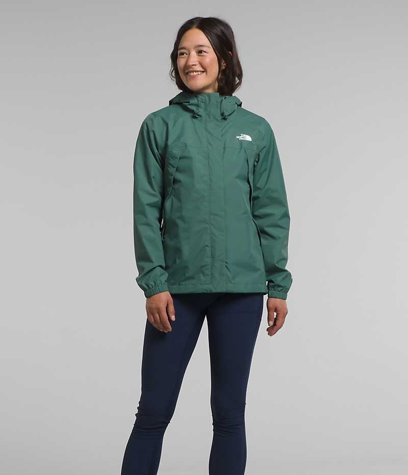 The North Face Antora Regnjakke Dame Grøn | DK RDZQT