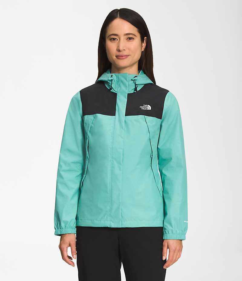 The North Face Antora Regnjakke Dame Turkis | DANMARK MSWIL