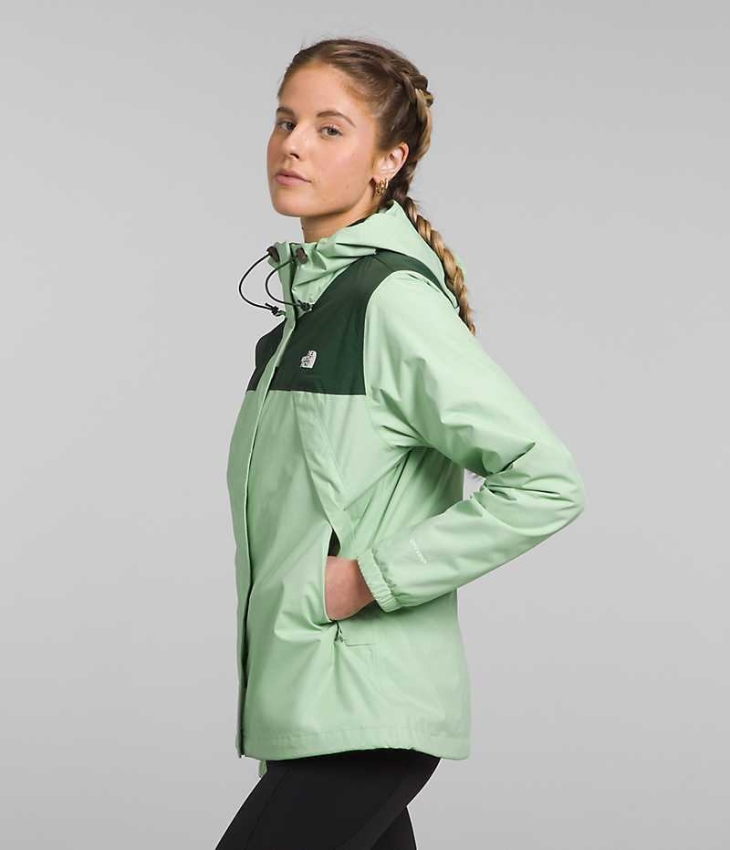 The North Face Antora Triclimate® Regnjakke Dame Mintgrønne | DANMARK YHGZO