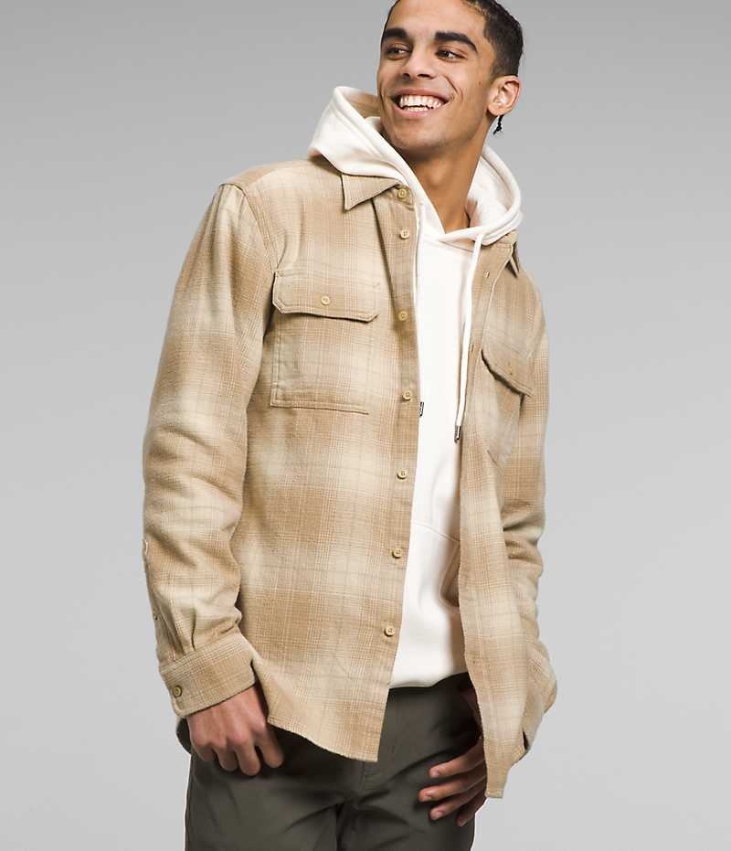 The North Face Arroyo Flannel Skjorte Herre Khaki | DK HRCTI