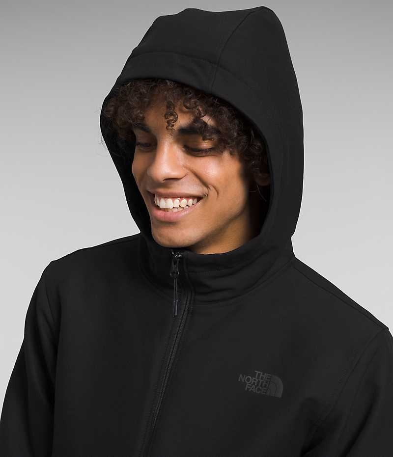 The North Face Camden Thermal Hoodie Softshell Jakke Herre Sort | DK VBWKX