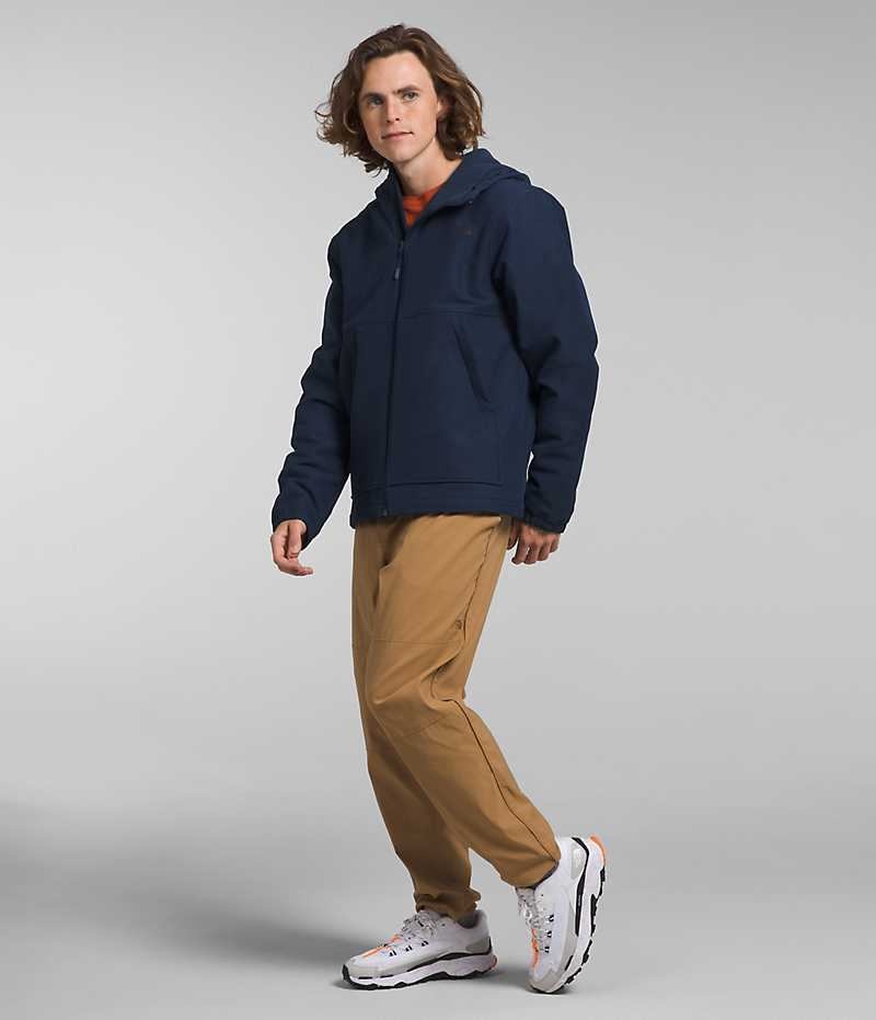 The North Face Camden Thermal Hoodie Softshell Jakke Herre Mørkeblå | DANMARK LWESD