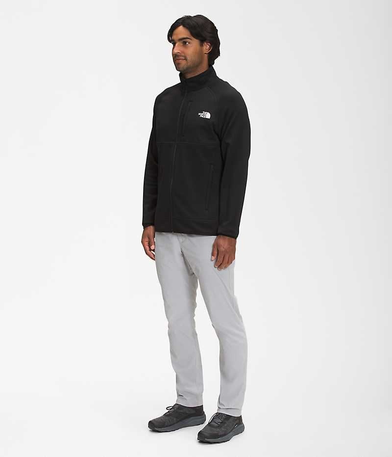 The North Face Canyonlands Full-Zip Fleece Jakker Herre Sort | DK HQCBK