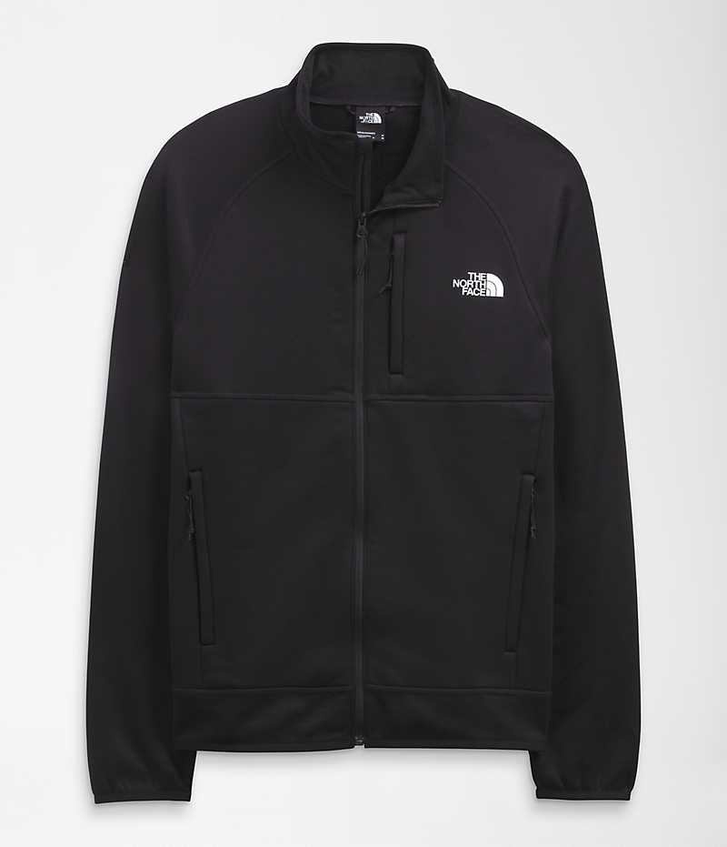 The North Face Canyonlands Full-Zip Fleece Jakker Herre Sort | DK HQCBK