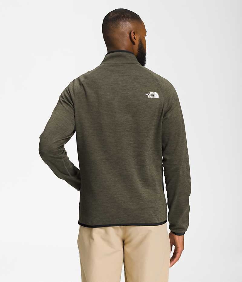 The North Face Canyonlands Full-Zip Fleece Jakker Herre Olivengrøn | DK QPTXH