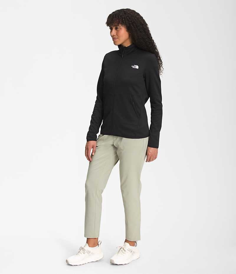 The North Face Canyonlands Full-Zip Fleece Jakker Dame Sort | DK AMNJE