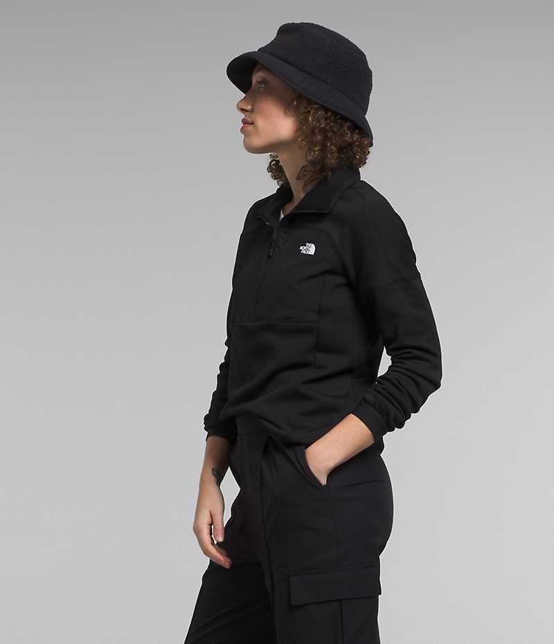 The North Face Canyonlands High Altitude ½-Zip Sweatshirt Dame Sort | DK QMRWB