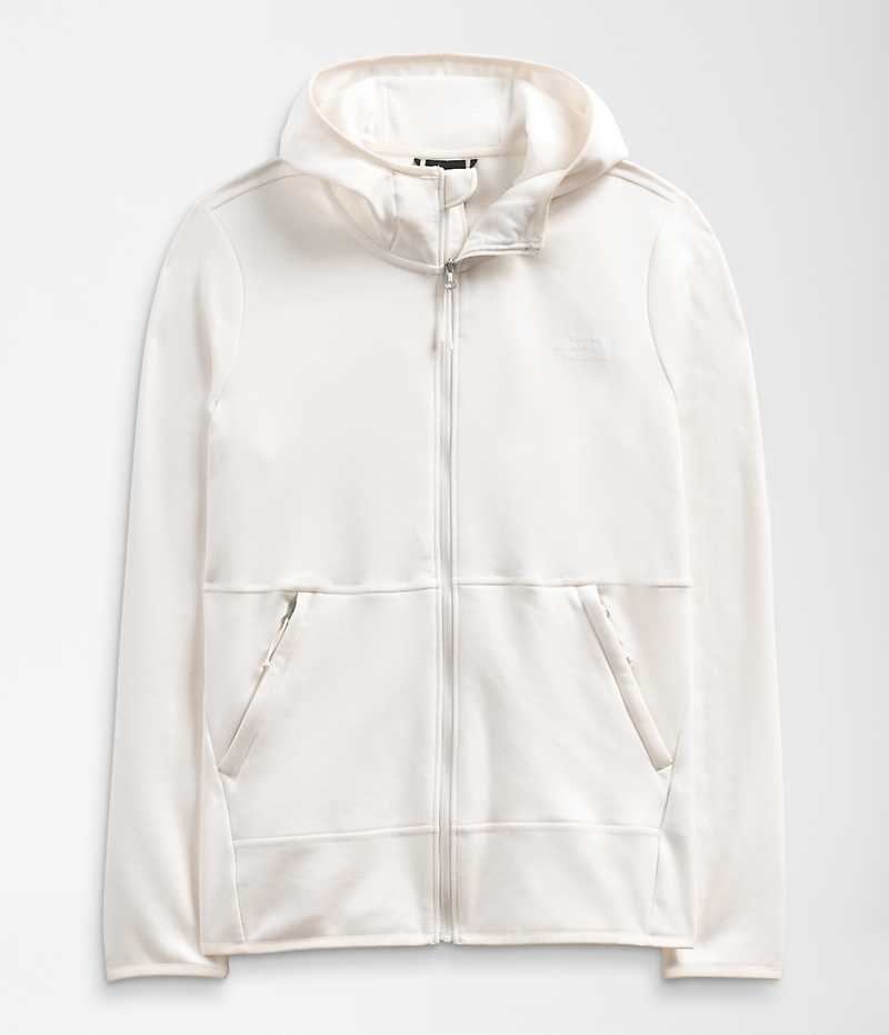 The North Face Canyonlands Hoodie Fleece Jakker Dame Hvide | DK BZKVO