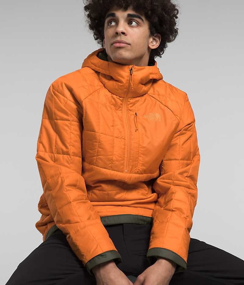 The North Face Circaloft ¼-Zip Pullover Dunjakke Herre Orange | DK HGZBQ