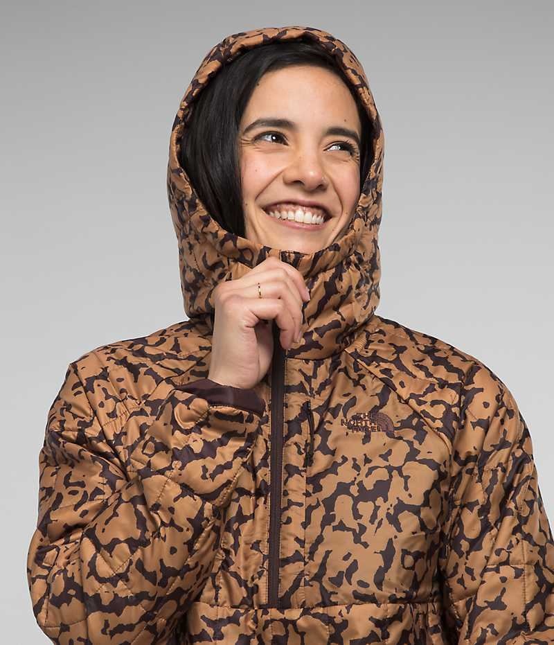 The North Face Circaloft ¼-Zip Pullover Dunjakke Dame Brune | DANMARK IEXCW