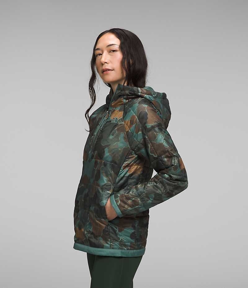 The North Face Circaloft ¼-Zip Pullover Dunjakke Dame Camo | DK RKACW