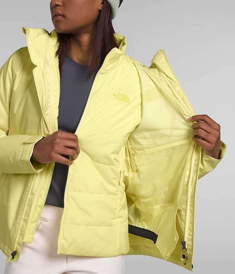 The North Face Clementine Triclimate® Isolerede Jakker Dame Gul | DANMARK POHSL