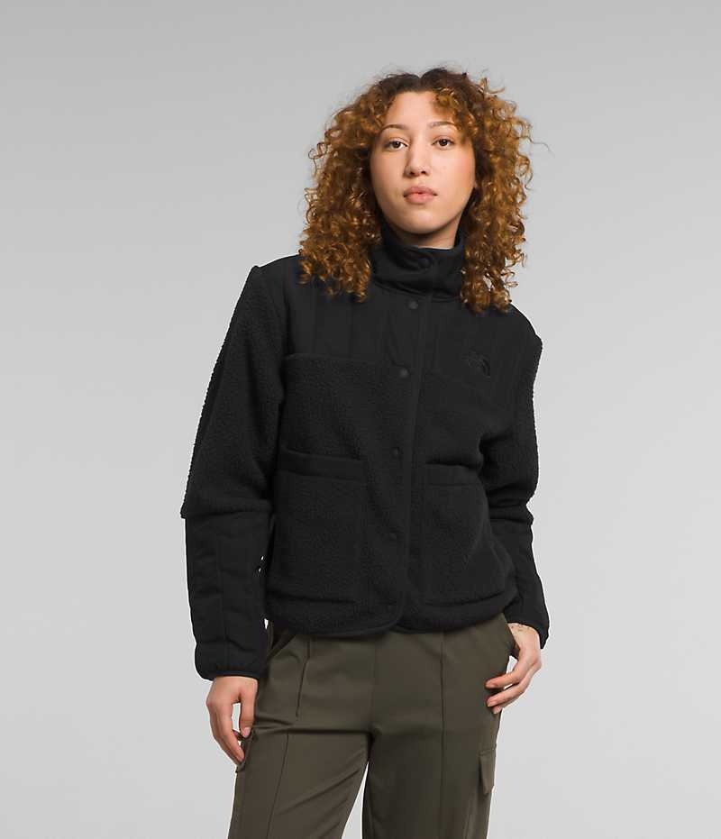 The North Face Cragmont Fleece Jakker Dame Sort | DANMARK CVBKT