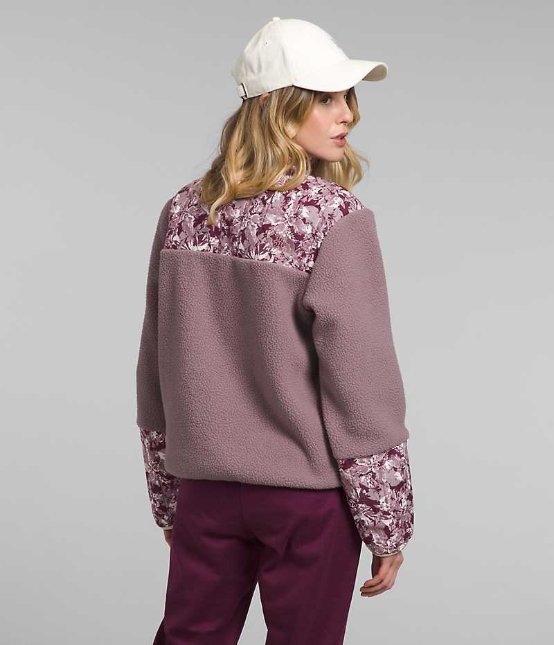 The North Face Cragmont Fleece ¼-Snap Pullover Dame Fuchsia | DK PTBJS