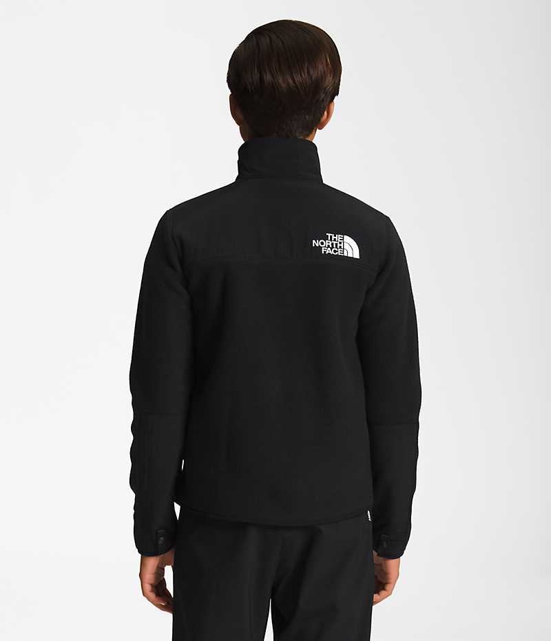 The North Face Denali Fleece Jakker Drenge Sort | DANMARK HXWKI