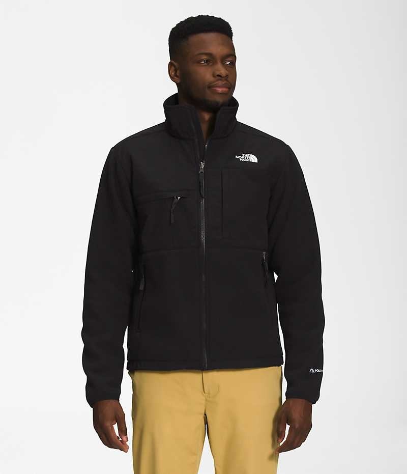 The North Face Denali Fleece Jakker Herre Sort | DANMARK ZIDRM