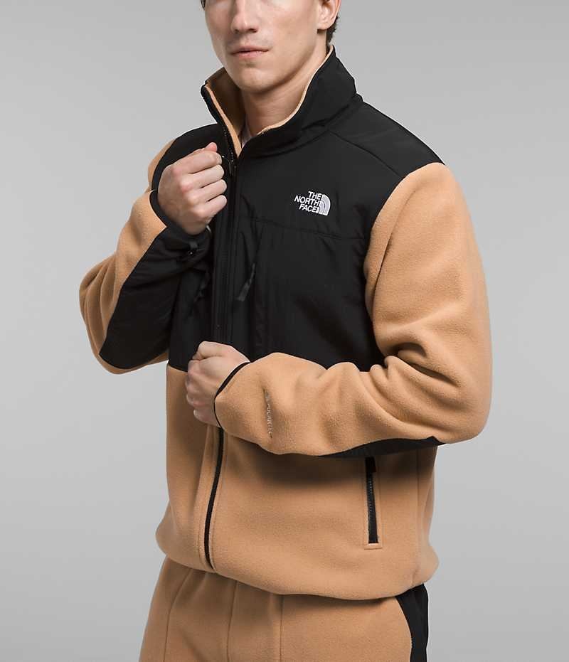 The North Face Denali Fleece Jakker Herre Sort Khaki | DK FJUPM