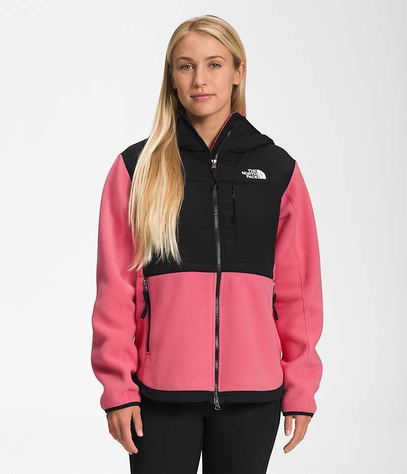 The North Face Denali Hoodie Fleece Jakker Dame Lyserød | DANMARK MSYDE