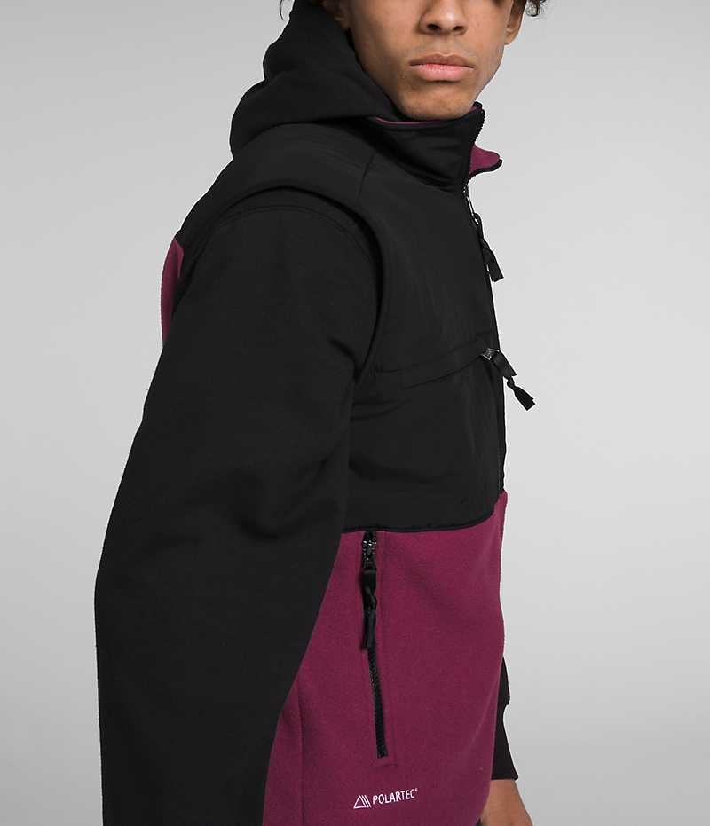 The North Face Denali Vest Herre Fuchsia Sort | DK VFXZK