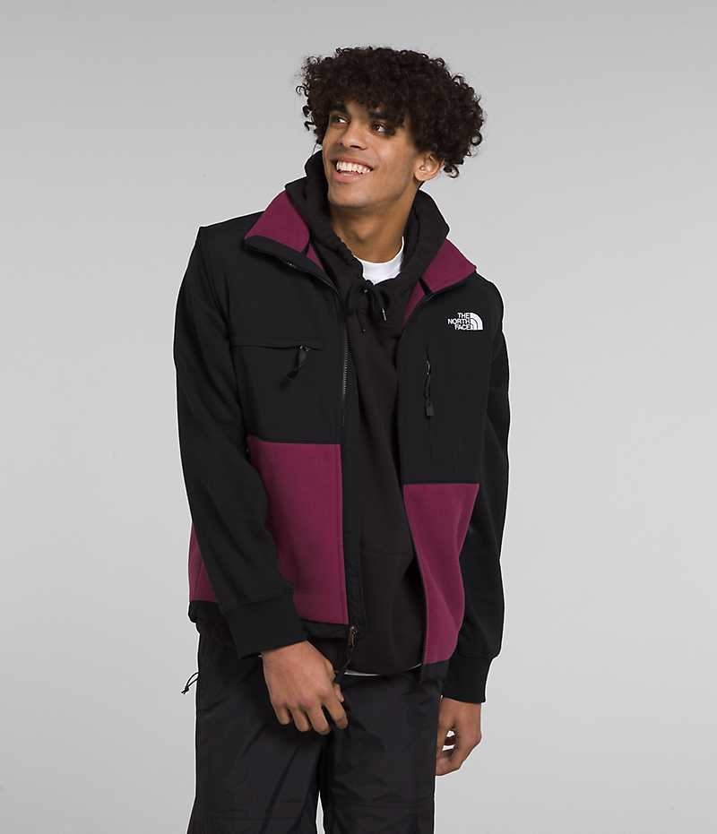 The North Face Denali Vest Herre Fuchsia Sort | DK VFXZK