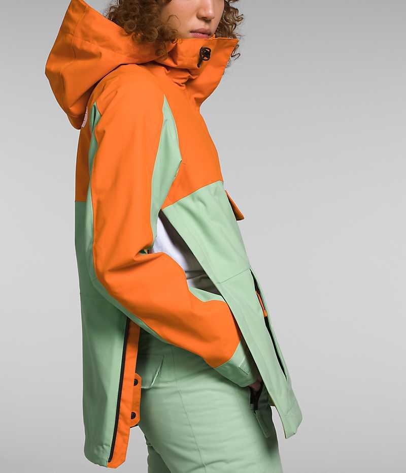 The North Face Driftview Anorak Isolerede Jakker Dame Mintgrønne Orange | DANMARK NBUPA