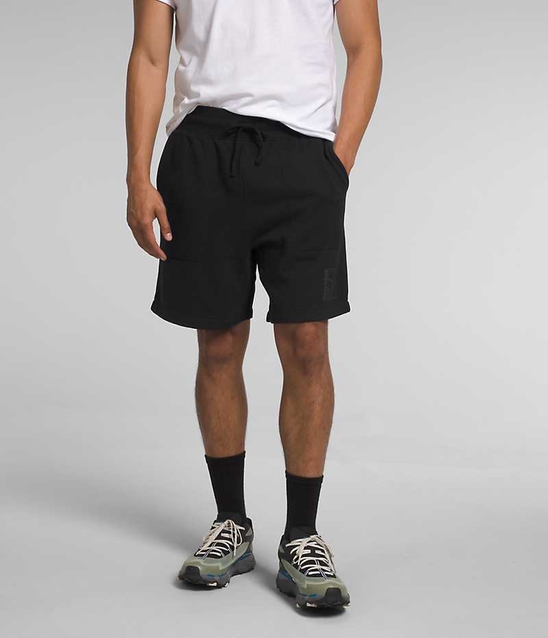 The North Face Garment Dye Fleece Shorts Herre Sort | DANMARK TBMRC