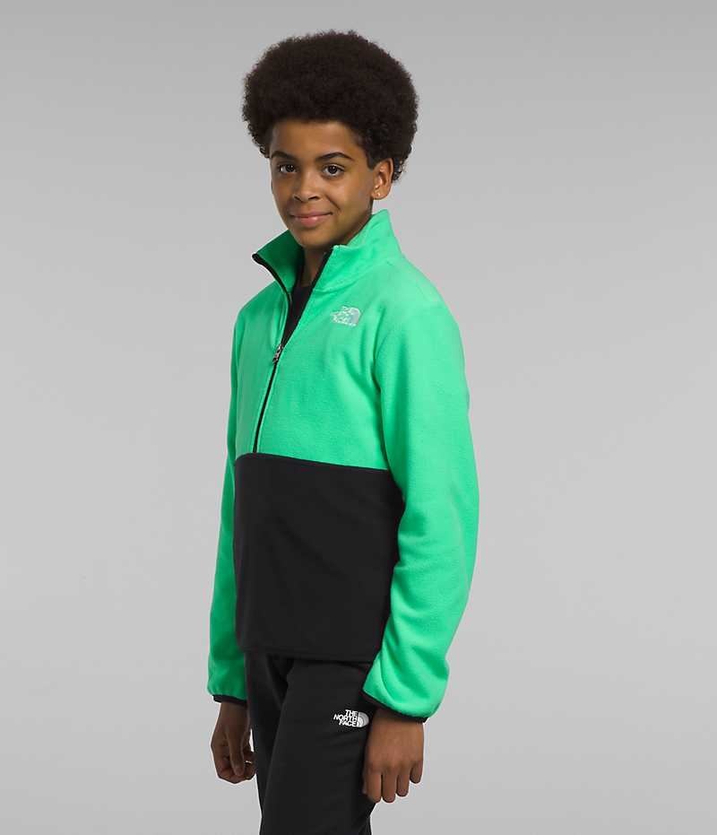 The North Face Glacier ¼-Zip Pullover Drenge Grøn | DANMARK KMECF