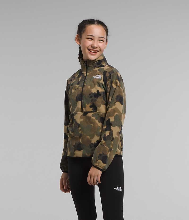 The North Face Glacier ¼-Zip Pullover Pige Camo | DANMARK XVTGH